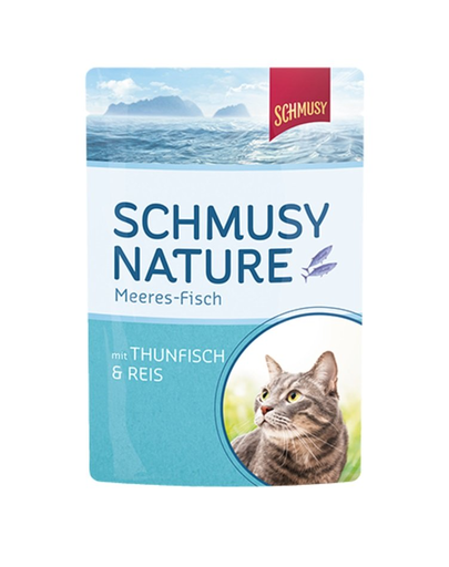 SCHMUSY Nature ton si orez in aspic 24x100 g plic hrana pisica