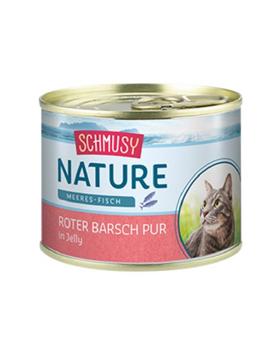 SCHMUSY Nature biban in aspic, hrana umeda pisica 12x185 g