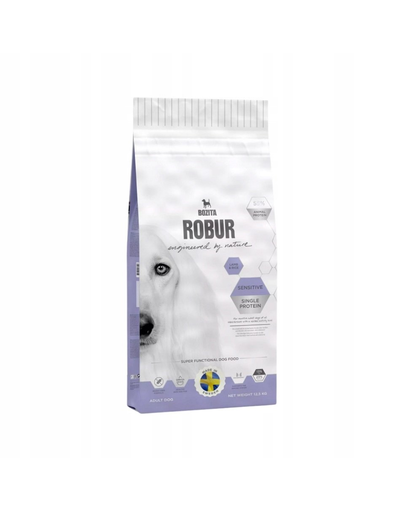 BOZITA Robur Sensitive Single Protein hrana caini sensibili, cu miel 12,5 kg
