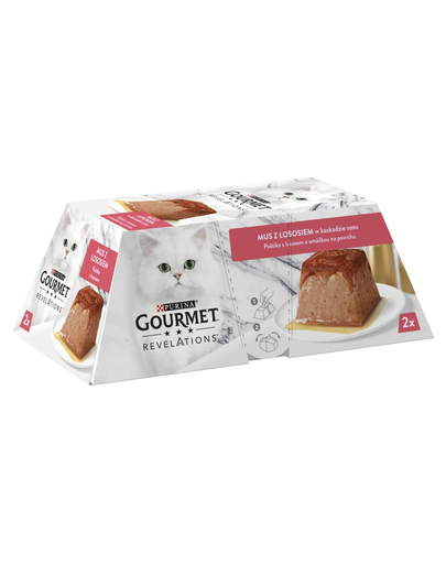 GOURMET Revelations Hrana umeda pisici, mousse de somon 2x57g