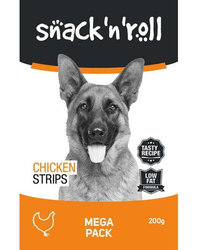 SNACK & ROLL Chicken Strips fâșii cu pui 200 g