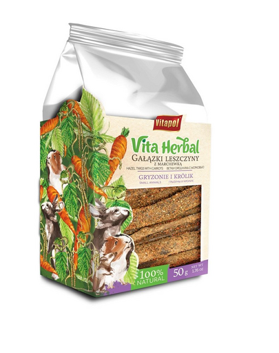 VITAPOL Vita Herbal crenguțe legume și ierburi pentru rozătoare și iepuri 50 g