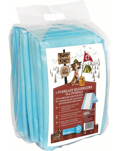 BARRY KING Covor absorbant pentru caini 60x90 cm, 10 buc.