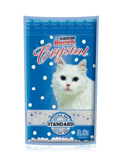 BENEK Super Crystal asternut silicagel pentru litiera 7.6 L