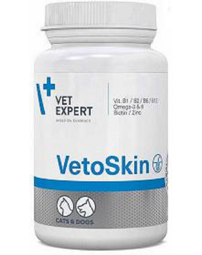 VETEXPERT VetoSkin 90 capsule supliment caini si pisici