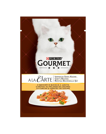 Gourmet A la carte curcan cu legume 85 g