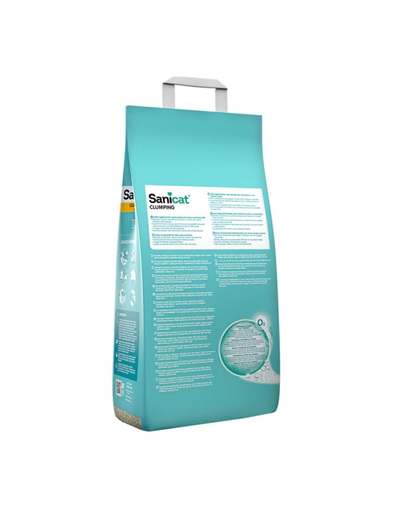 SANICAT Clumping asternut din bentonita pentru litiera pisicilor, fara miros 16 L