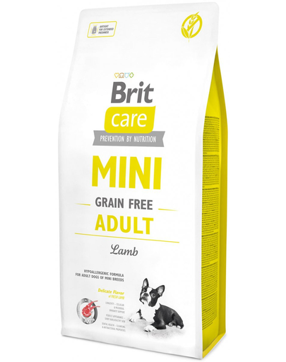 BRIT Care Grain Free Mini Adult Lamb Hrana uscata pentru caini adulti de talie mica si foarte mica, cu miel 7 kg