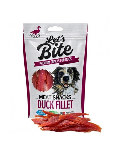 BRIT Let’s Bite Meat Snacks 300g file de rata pentru caini