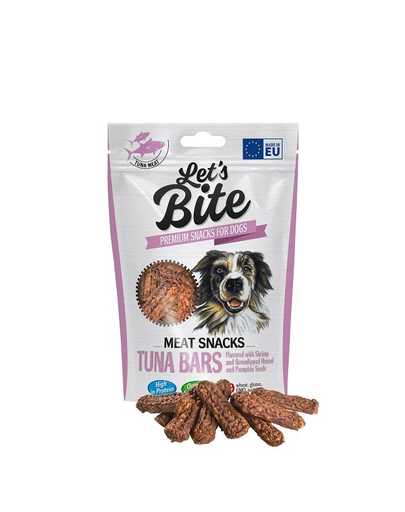 BRIT Let’s Bite Meat Snacks bars 80g batoane caini, cu ton
