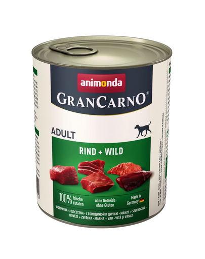ANIMONDA Grancarno Adult vită și vânat 800 gr