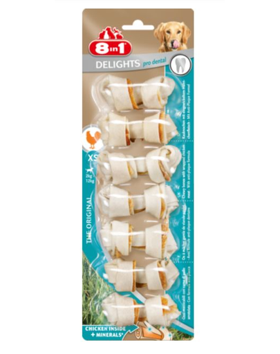 8in1 Delights oase dentare XS 7 buc