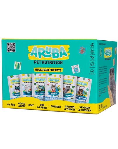 ARUBA Cat Multipack 6x70 g set hrana umeda pisici