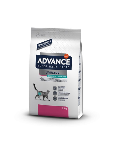 ADVANCE DIET Urinary Sterilized Low Calorie 7,5kg hrana dietetica pisici sterilizate cu afectiuni urinare