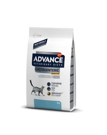 ADVANCE DIET Gastroenteric Sensitive 8kg hrana dietetica sensibilitati alimentare, pentru pisici