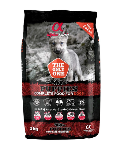 ALPHA SPIRIT The only one puppies Hrana uscata si moale catel 3 kg