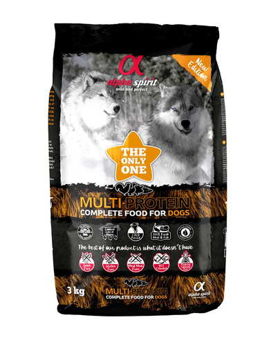 ALPHA SPIRIT Multiprotein hrana uscata pentru caini 3 kg
