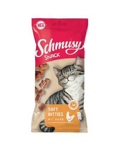 SCHMUSY SNACK Soft Bitites recompense cu rata, pentru pisici 32x60 g