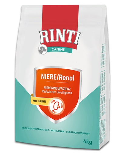 RINTI Canine Kidney/Renal Chicken hrana sustinere functie renala caini 4kg cu pui