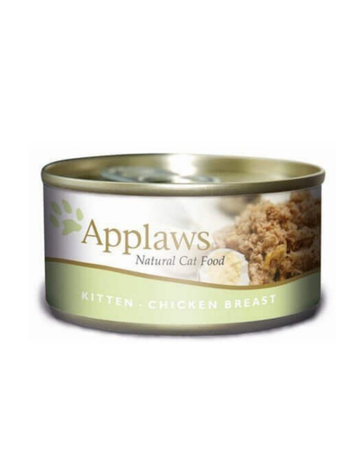 APPLAWS Hrana umeda pentru pisoi, cu piept de pui 6x70 g
