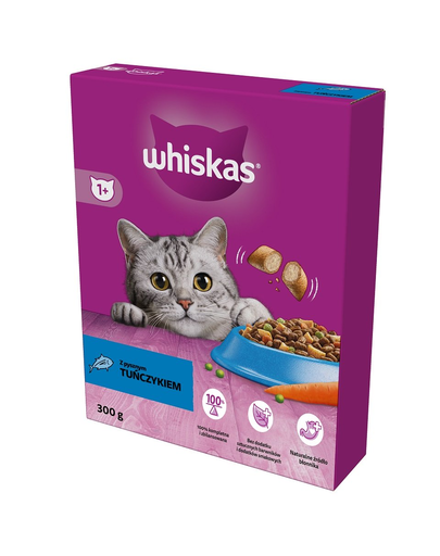 WHISKAS Adult 300g hrana uscata pentru pisici, cu ton delicios