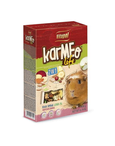 VITAPOL Hrana pentru porcusori de guineea 2in1, cu fructe si legume 340 g