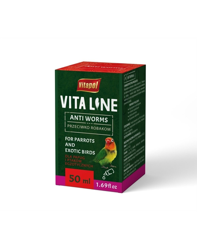 VITAPOL Picaturi impotriva viermilor, pentru pasari exotice 50ml