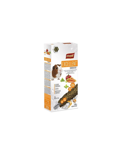 VITAPOL Smakers Excellent Hrana pentru porcusori de Guineea 2 buc. 110 g