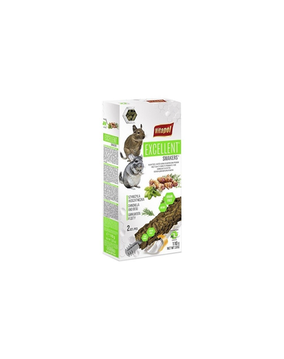 VITAPOL Smakers Excellent Hrana pentru chinchile si gerbili 2 buc. 110 g