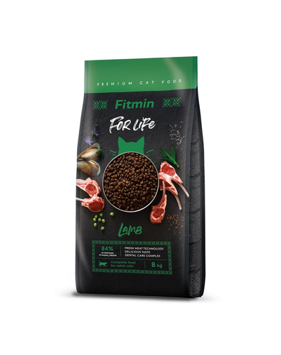 FITMIN Cat For Life Adult Lamb 8 kg hrana pisici, cu miel