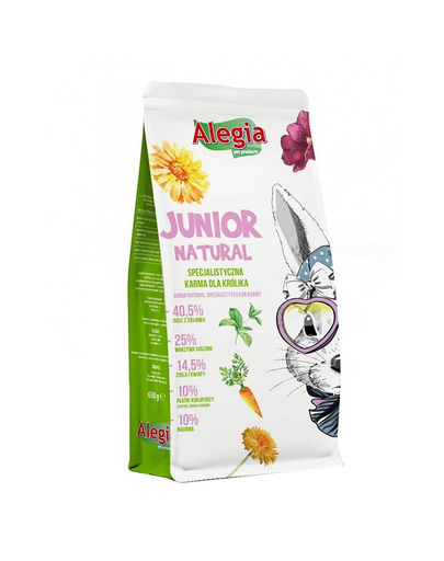 ALEGIA Junior Natural Hrana completa iepurasi 650g