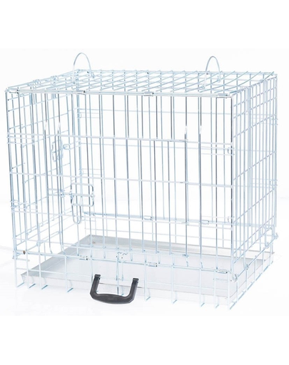 INTERZOO Cusca pliabila pentru caini, metalica 600 x 450 x 530 mm