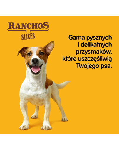 PEDIGREE Ranchos Slices 8 x 60g Recompense pentru caini cu carne de vita