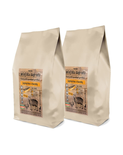 WIEJSKA ZAGRODA Hrana uscata pentru caini de talie mica/mijlocie, miel si rata 40kg (2x20 kg)