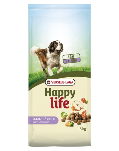 VERSELE-LAGA HAPPY Life light Senior Hrana uscata pentru caini seinor, cu pui 15 kg