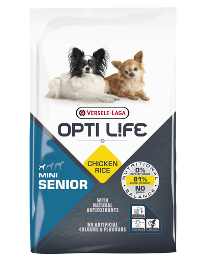 VERSELE-LAGA Opti Life Senior Mini hrana uscata pentru caini seniori de talie mica 7,5 kg