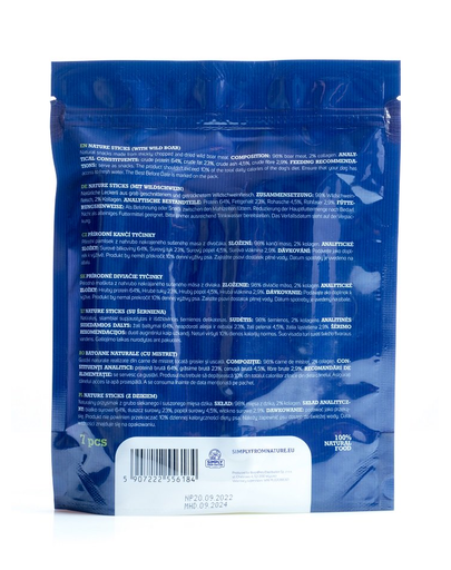 SIMPLY FROM NATURE Recompense sticks cu aroma de mistret pentru caini 7 buc.