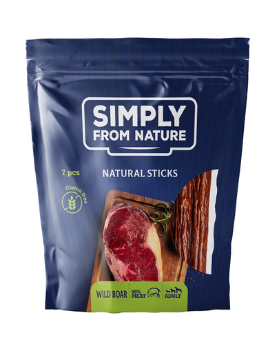 SIMPLY FROM NATURE Recompense sticks cu aroma de mistret pentru caini 7 buc.