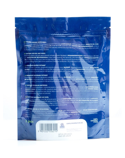 SIMPLY FROM NATURE Nature Sticks cu vita pentru caini 3 buc.