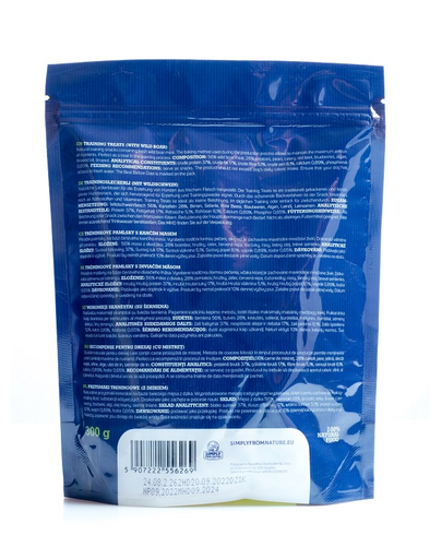 SIMPLY FROM NATURE Training Treats recmpensa cu mistret, pentru caini 300 g