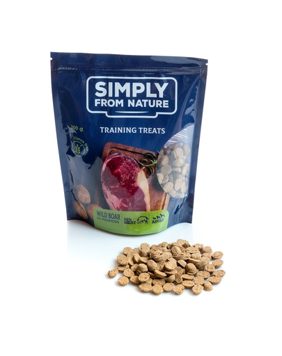 SIMPLY FROM NATURE Training Treats recmpensa cu mistret, pentru caini 300 g