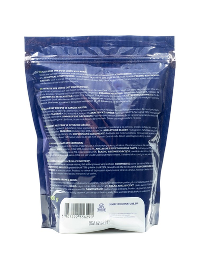 SIMPLY FROM NATURE Carnaciori cu mistret pentru caini 300 g