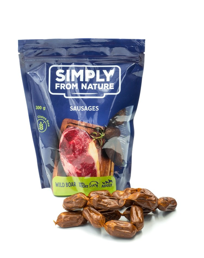 SIMPLY FROM NATURE Carnaciori cu mistret pentru caini 300 g