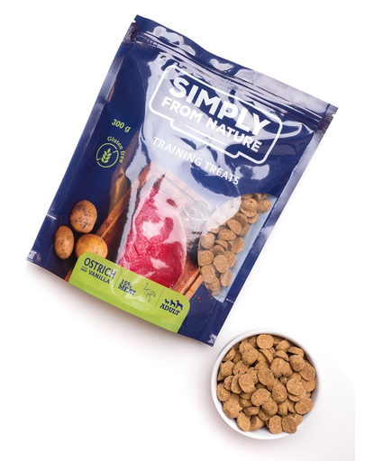 SIMPLY FROM NATURE Recompensa cu vanilie si carne de strut 300 g