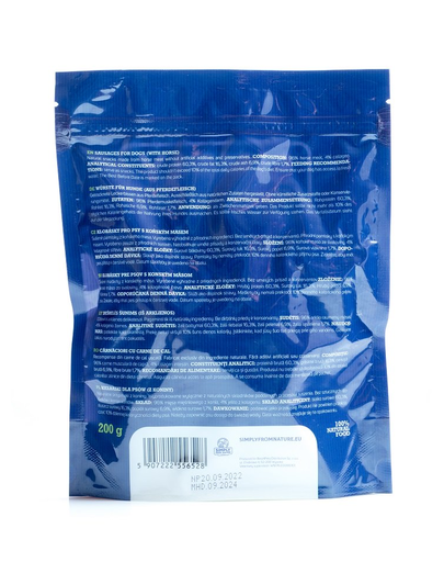 SIMPLY FROM NATURE Carnaciori pentru caini, carne de cal 200 g