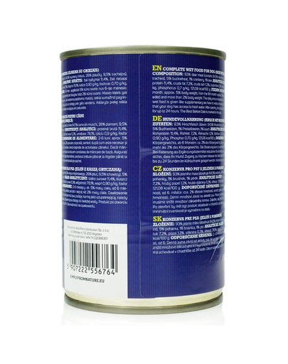 SIMPLY FROM NATURE Hrana umeda pentru caini, carne de vanat si hrisca 400 g
