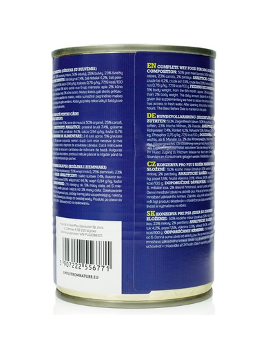 SIMPLY FROM NATURE Hrana umeda pentru caini, carne de capra si cartofi 400 g