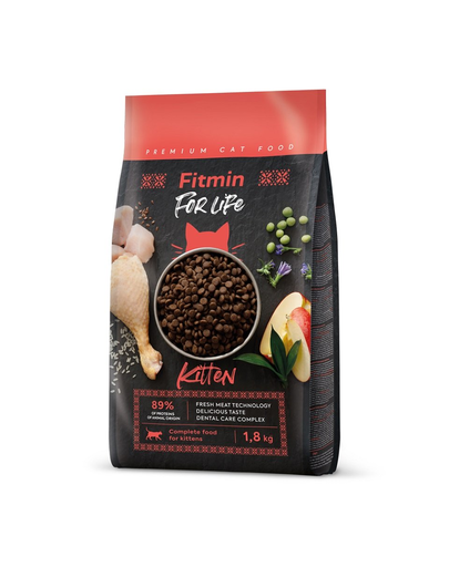 FITMIN Cat For Life Kitten 1,8 kg hrana pisoi, pisici gestante sau care alapteaza