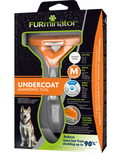 FURMINATOR Perie pentru caini talie medie cu par scurt M