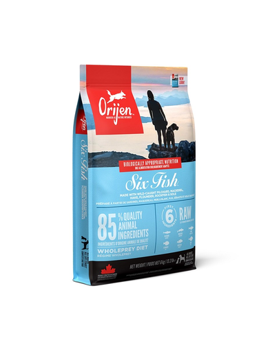 ORIJEN 6 Fish Dog 6 kg Hrana uscata caini adulti, cu peste